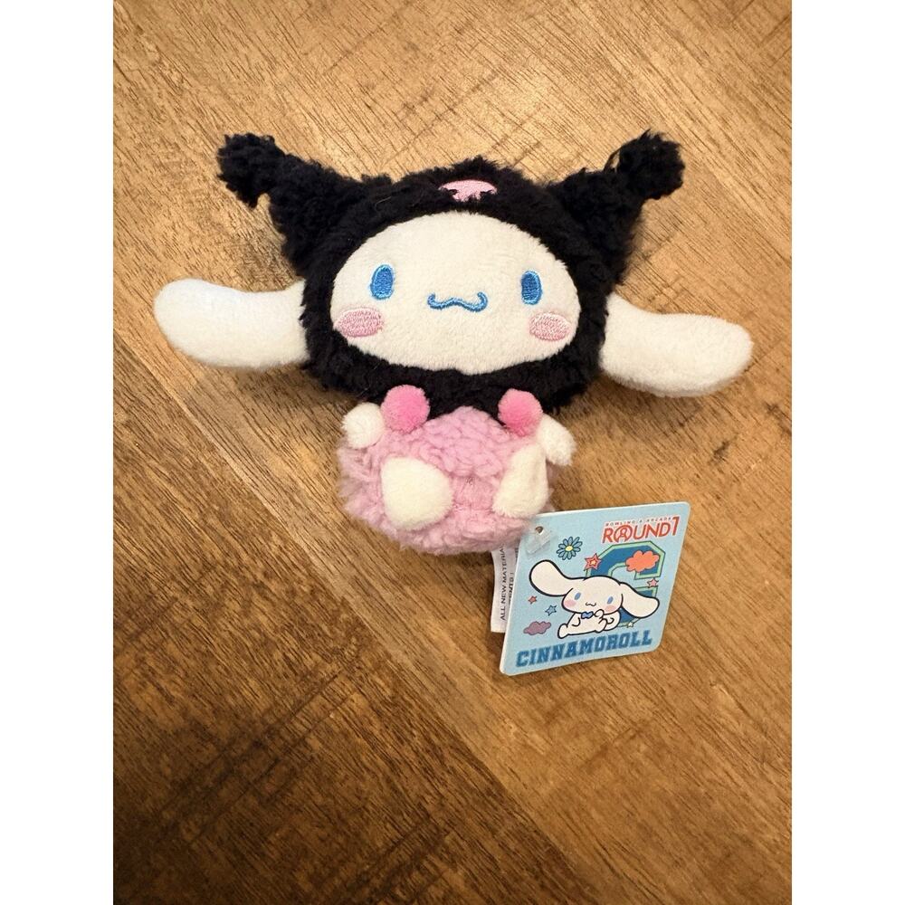 Sanrio - Cinnamoroll Kuromi Costume Small Plush 6.3in ROUND ONE EXCLUSIVE NWT